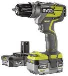 Ryobi Шуруповерт-дриль ONE+ R18PDBL-252VTT, ударна, безщіткова, 5Ач+2Ач Ryobi Шуруповерт-дриль ONE+ R18PDBL-252VTT, ударна, безщіткова, 5Ач+2Ач