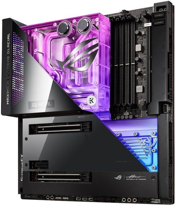 Материнcька плата ASUS MAXIMUS Z690 EXTREME GLACIAL s1700 Z690 4xDDR5 M.2 HDMI-Thunderbolt Wi-Fi BT EATX liquid-cooled