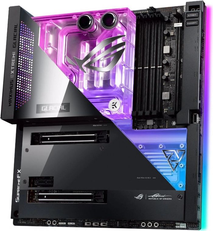 Материнcька плата ASUS MAXIMUS Z690 EXTREME GLACIAL s1700 Z690 4xDDR5 M.2 HDMI-Thunderbolt Wi-Fi BT EATX liquid-cooled