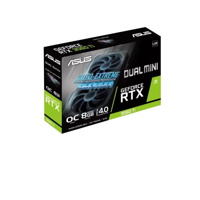 Вiдеокарта ASUS GeForce RTX 3060 Ti 8GB GDDR6 DUAL OC MINI V2 LHR