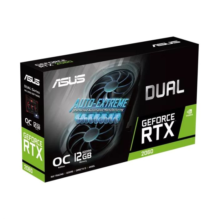 Відеокарта ASUS GeForce RTX2060 12GB GDDR6 DUAL EVO OC