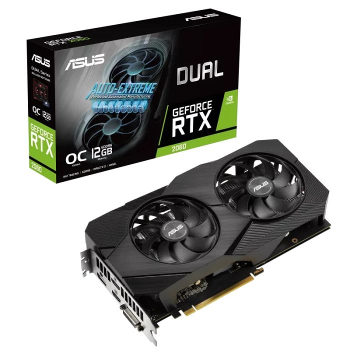 Відеокарта ASUS GeForce RTX2060 12GB GDDR6 DUAL EVO OC