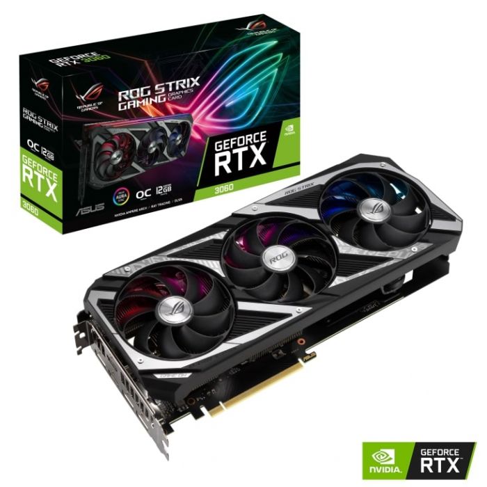 Відеокарта ASUS GeForce RTX3060 12GB GDDR6 GAMING STRIX OC V2 LHR