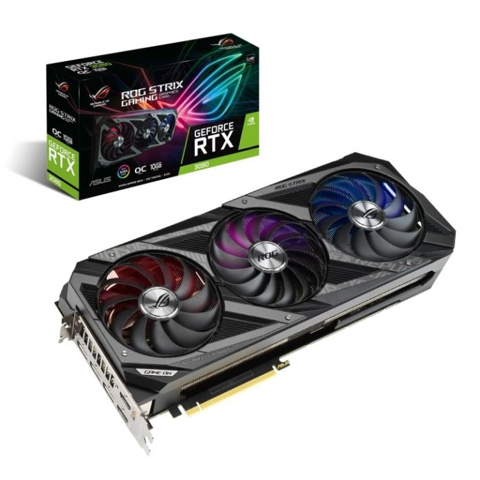 Вiдеокарта ASUS GeForce RTX3080 10GB GDDR6X STRIX GAMING OC V2 LHR