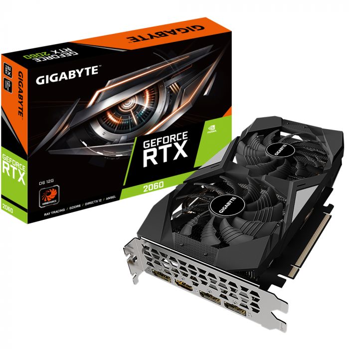 Відеокарта GIGABYTE GeForce RTX2060 12Gb GDDR6 LHR