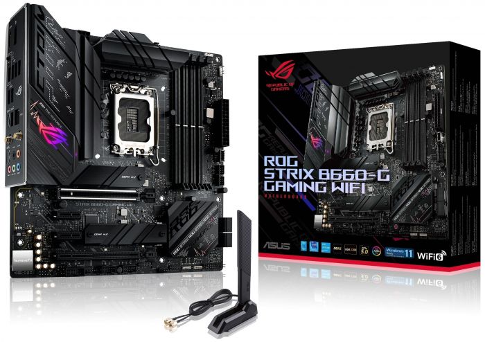 Материнcька плата ASUS STRIX_B660-G_GAMING_WIFI s1700 B660 4xDDR5 M.2 HDMI-DP Wi-Fi!!!BT mATX