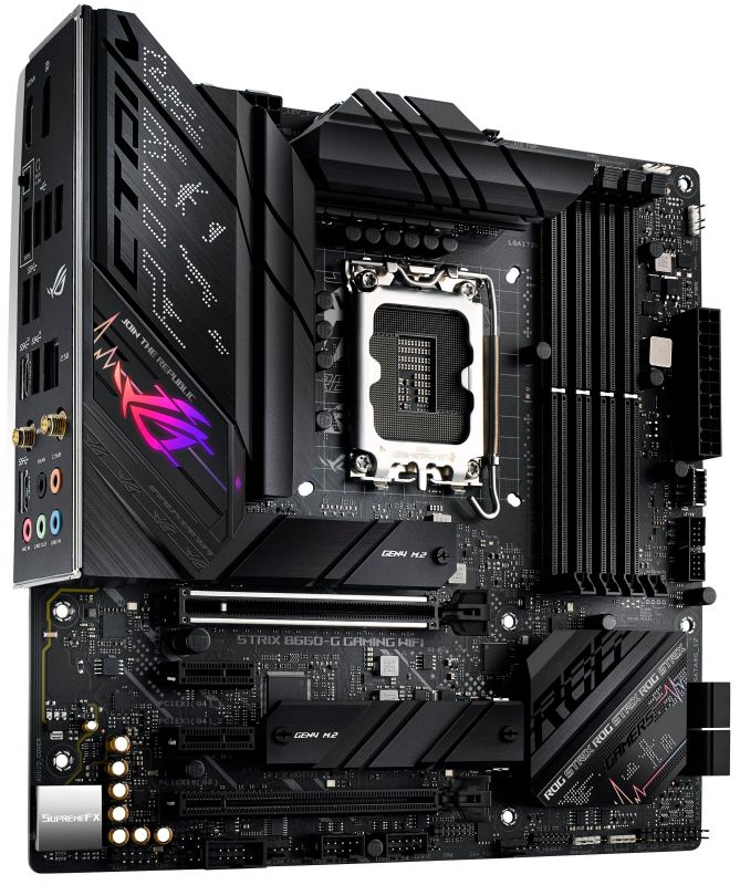 Материнcька плата ASUS STRIX_B660-G_GAMING_WIFI s1700 B660 4xDDR5 M.2 HDMI-DP Wi-Fi!!!BT mATX