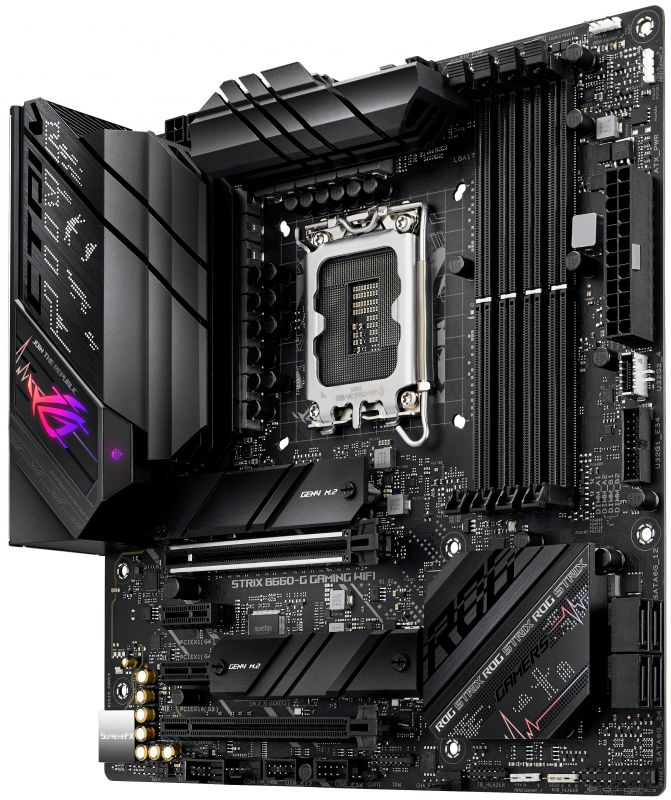 Материнcька плата ASUS STRIX_B660-G_GAMING_WIFI s1700 B660 4xDDR5 M.2 HDMI-DP Wi-Fi!!!BT mATX