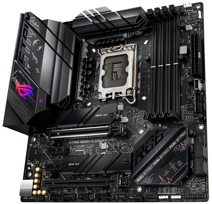 Материнcька плата ASUS STRIX_B660-G_GAMING_WIFI s1700 B660 4xDDR5 M.2 HDMI-DP Wi-Fi!!!BT mATX