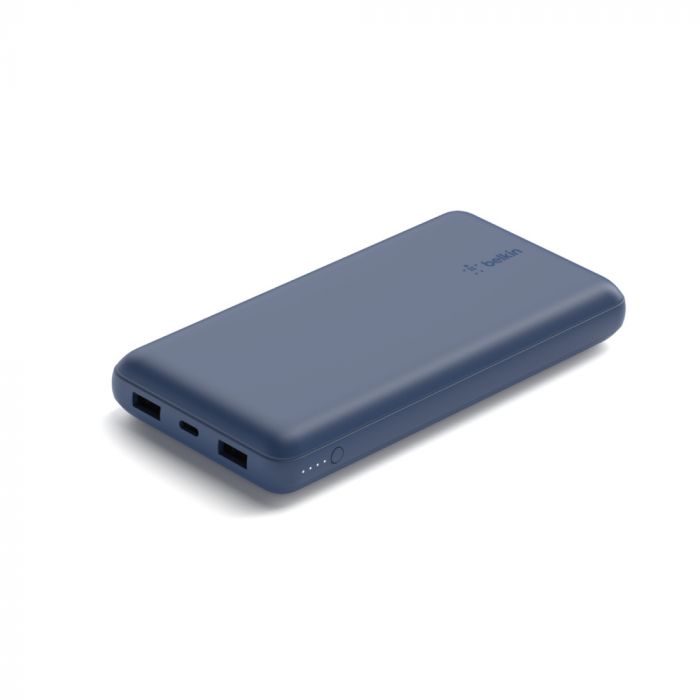 Портативний зарядний пристрій Power Bank Belkin 20000mAh, 15W, Dual USB-A, USB-C, blue