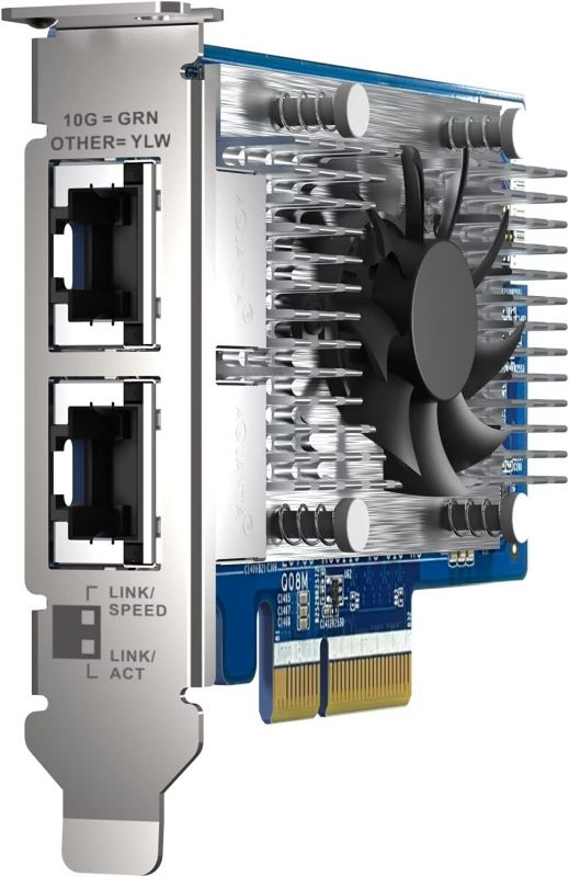 Мережева карта QNAP Dual-port RJ45 10GbE network expansion card PCIe 3.0 x4