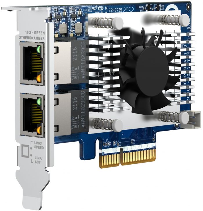 Мережева карта QNAP Dual-port (10Gbase-T) 10GbE PCIe Gen3 x4