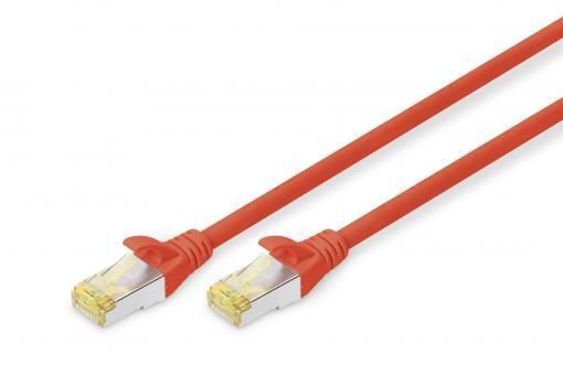 Патч-корд DIGITUS CAT 6a S-FTP, 0,5м, AWG 26/7 червоний