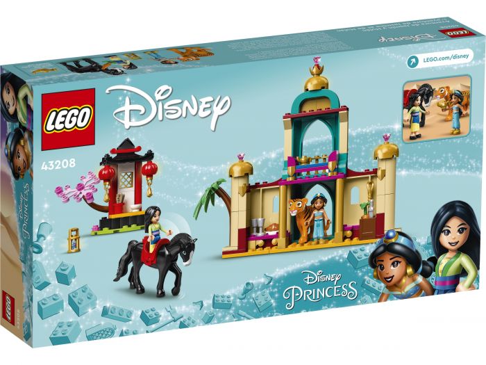 Конструктор LEGO Disney Пригоди Жасмін та Мулан 43208