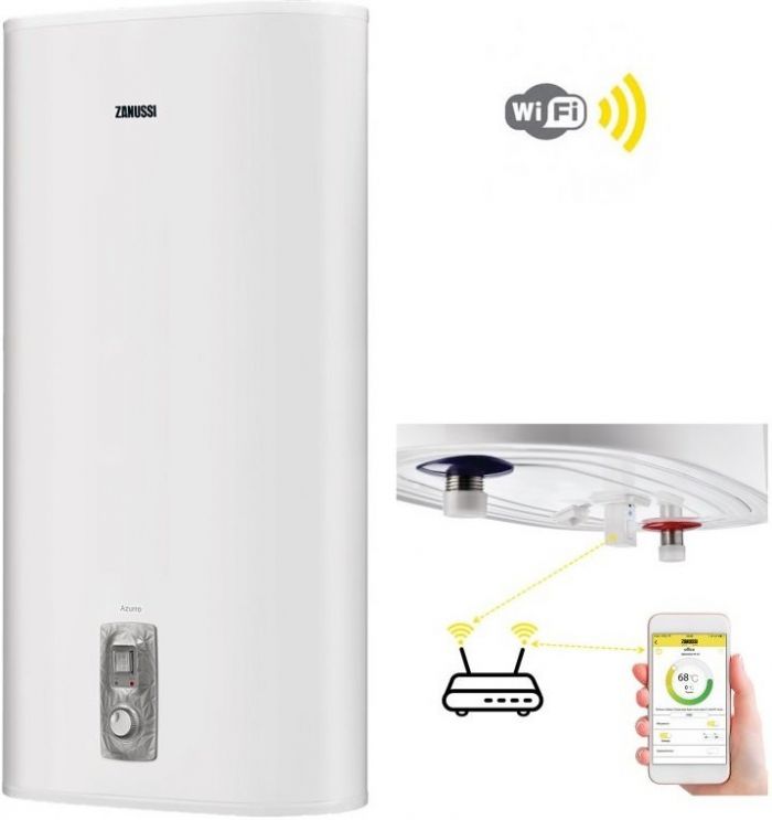 Водонагрівач електричний Zanussi ZWH/S 100 AZURRO Pro WiFi