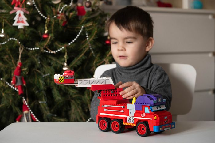 Конструктор Super Wings Small Blocks Buildable Vehicle Set Sparky, Спаркі