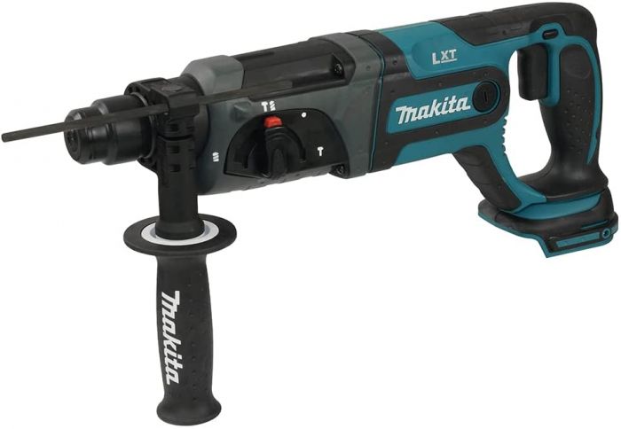 Перфоратор Makita DHR241Z акумуляторний, 18В, SDS+, 2Дж, 0-1100 об/хв, 3.5 кг, SOLO