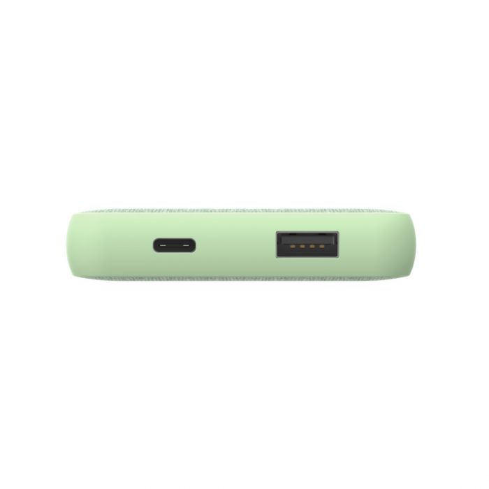 Портативний зарядний пристрій Power Bank Hama Fabric 10 10000 mAh Smoke Green