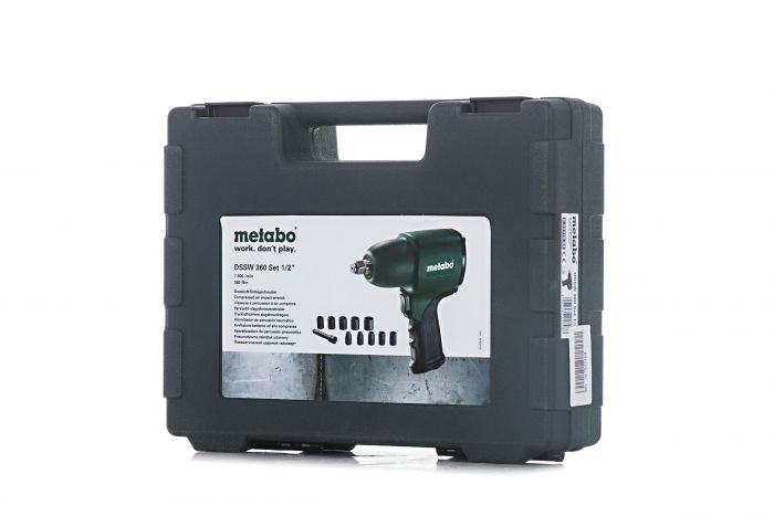 Гайковерт Metabo DSSW 360 Set пневматичний ударний 1/2"