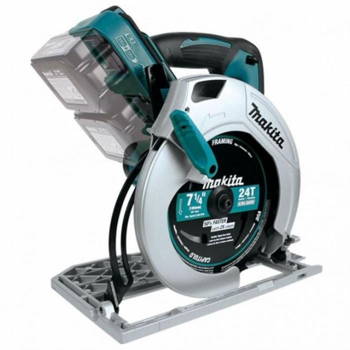 Пила дискова Makita DHS710Z акумуляторна, 18В+18В, 4800 об/мин, 190мм, 4.1 кг, SOLO