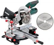 Пила торцювальна Metabo KGS 216 M + диск, з протяжкою Пила торцювальна Metabo KGS 216 M + диск, з протяжкою