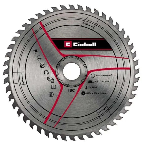 Пила торцовочна з протяжкою Einhell TC-SM 254 - 2B, 1900 Вт, диск 254 мм, лазер, додатковий диск