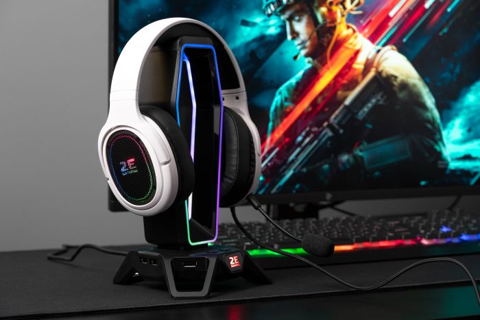 Підставка 3в1 для гарнітури 2E GAMING GST310 RGB USB Black