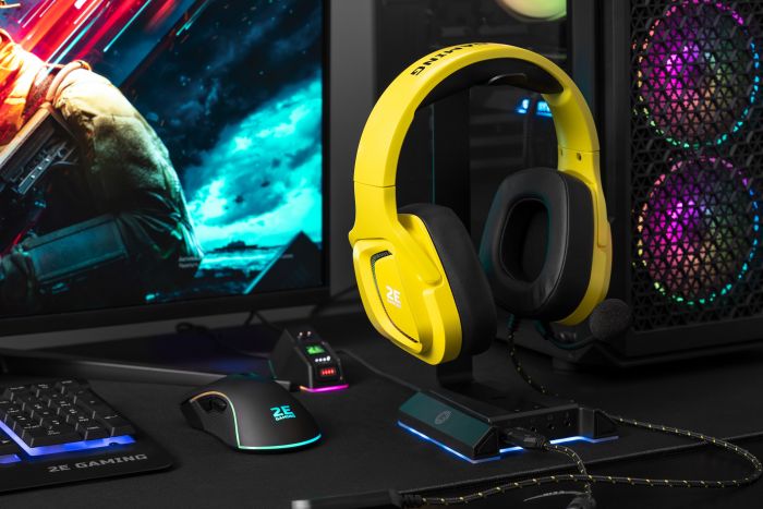 Підставка 3в1 для гарнітури 2E GAMING GST320 RGB 7.1 USB Black