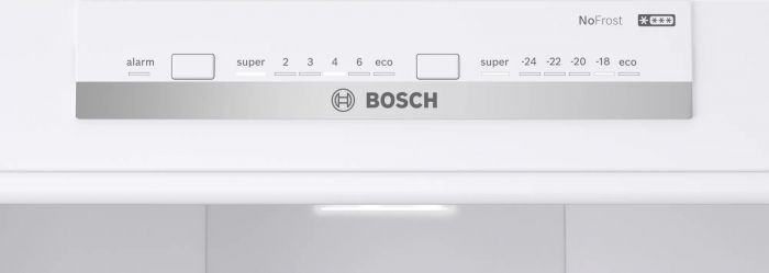 Холод. з верх. мороз. кам. BOSCH KGN55VL20U, 186х70х80см, 2 дв., Холод.відд. - 375л, Мороз. відд. - 105л, A+, NF, Нержавійка