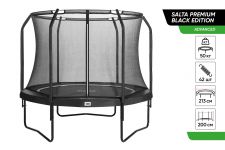 Батут Salta Premium Black Edition COMBO круглий 213 см 552