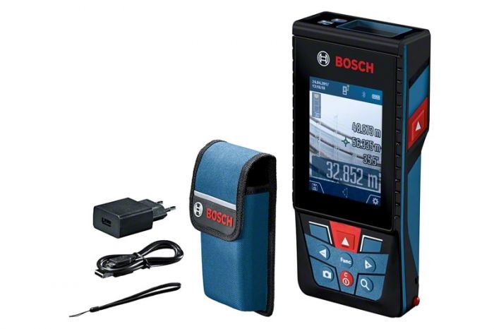 Далекомір лазерний Bosch GLM 120 C + штатив BT 150, 0.08-120 м, Bluetooth