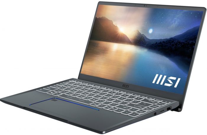 Ноутбук MSI Prestige 14 14FHD IPS/Intel i5-1155G7/16/512F/NVD1650-4/DOS/Carbon Gray