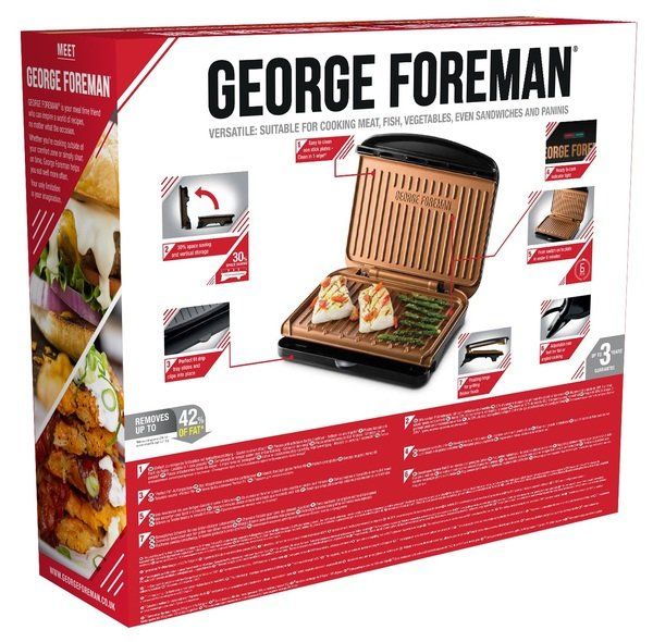 Гриль George Foreman 25811-56 Fit Grill Copper Medium