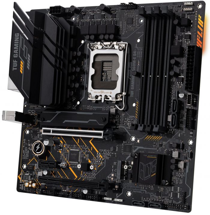 Материнcька плата ASUS TUF GAMING B660M-E D4 s1700 B660 4xDDR4 M.2 HDMI-DP mATX