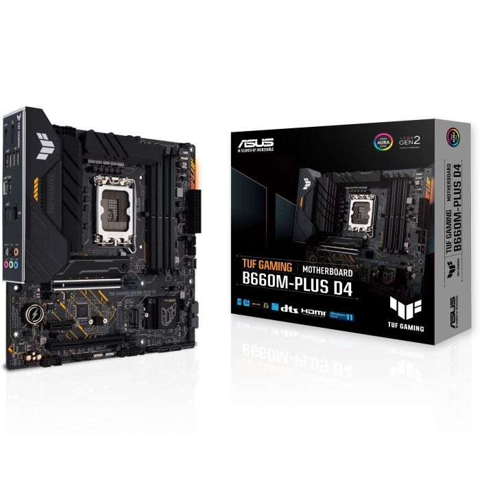 Материнcька плата ASUS TUF GAMING B660M-PLUS D4 s1700 B660 4xDDR4 M.2 HDMI-DP mATX