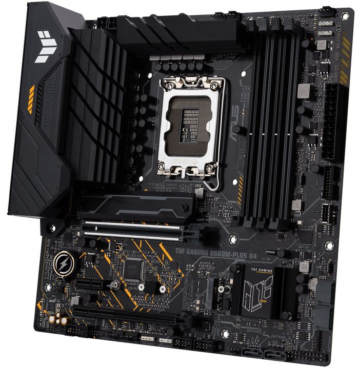 Материнcька плата ASUS TUF GAMING B660M-PLUS D4 s1700 B660 4xDDR4 M.2 HDMI-DP mATX