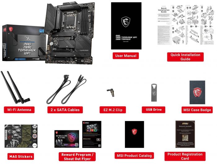 Материнcька плата MAG Z690 TOMAHAWK WIFI DD4 s1700 Z690 4xDDR4 M.2 HDMI-DP Wi-Fi BT ATX