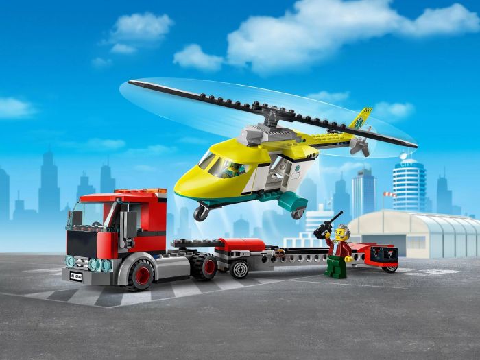 Конструктор LEGO City Перевезення рятувального гелікоптера 60343