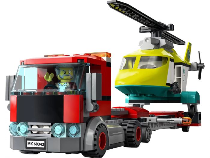 Конструктор LEGO City Перевезення рятувального гелікоптера 60343