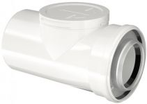 Подовжувач коаксіальний Bosch FC-CR80 з ревізійним люком для конденсаційних котлів, довжина 250 мм, діаметр 80/125 мм.