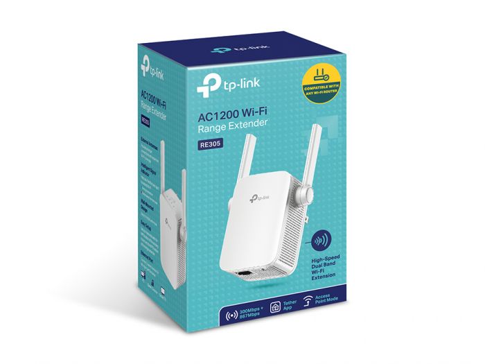 Повторювач Wi-Fi сигналу TP-LINK RE305 AC1200 1хFE LAN ext. ant x2