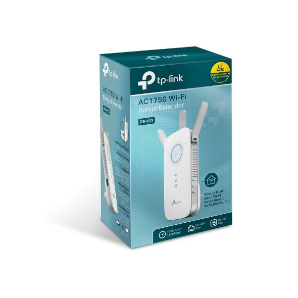 Повторювач Wi-Fi сигналу TP-LINK RE450 AC1750 1хGE LAN ext. ant x3