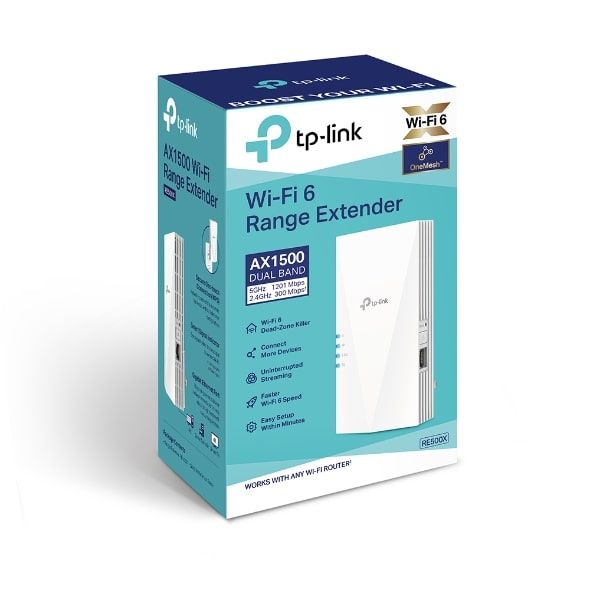 Повторювач Wi-Fi сигналу TP-LINK RE500X AX1500 1хGE LAN MESH