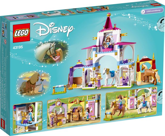 Конструктор LEGO Disney Princess Королівські стайні Белль і Рапунцель 43195