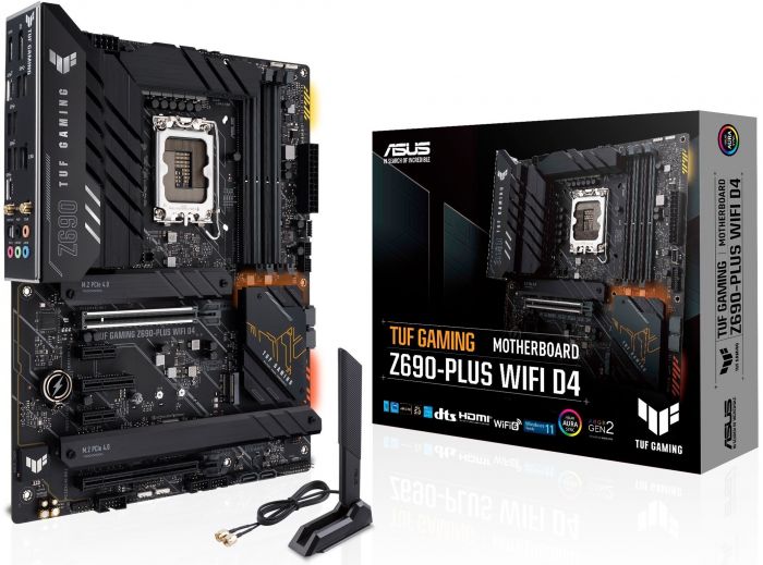 Материнcька плата ASUS TUF GAM Z690-PLUS WIFI D4 s1700 Z690 4xDDR4 M.2 HDMI-DP Wi-Fi BT ATX