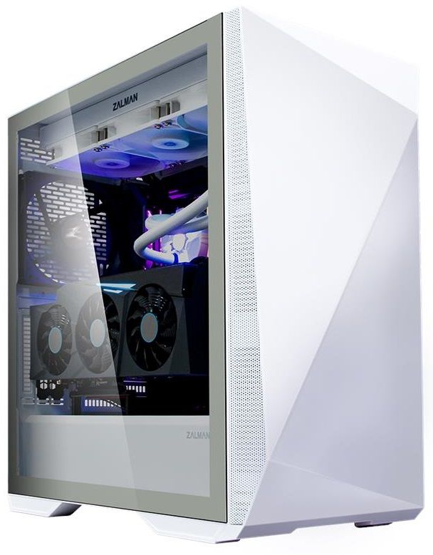 Корпус Zalman Z9 Iceberg, MidT,E-ATX, 2xUSB2.0,2xUSB3.0, 2x140мм,скло(бок. панель),безБЖ,білий