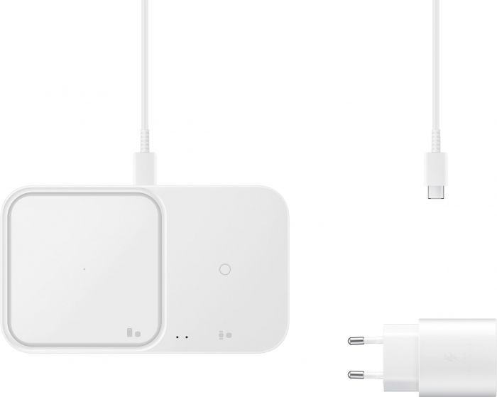 Бездротовий зарядний пристрій Samsung 15W Wireless Charger Duo (with TA) White