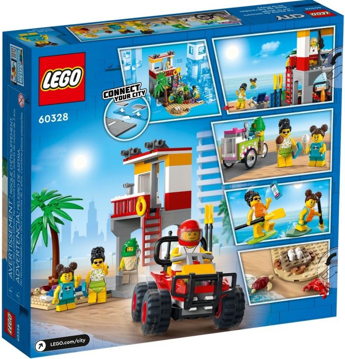 Конструктор LEGO City Рятувальний пост на пляжі 60328