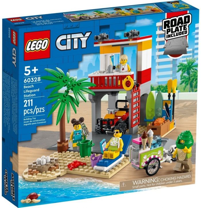 Конструктор LEGO City Рятувальний пост на пляжі 60328