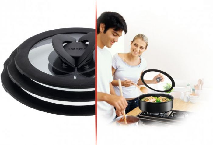 Кришка Tefal Ingenio 24 см, жароміцне скло, силікон